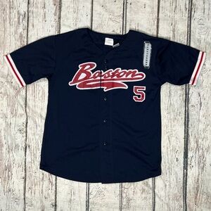 Nomar Garciaparra Boston Red Sox Men's MLB New Blue Sports Jersey